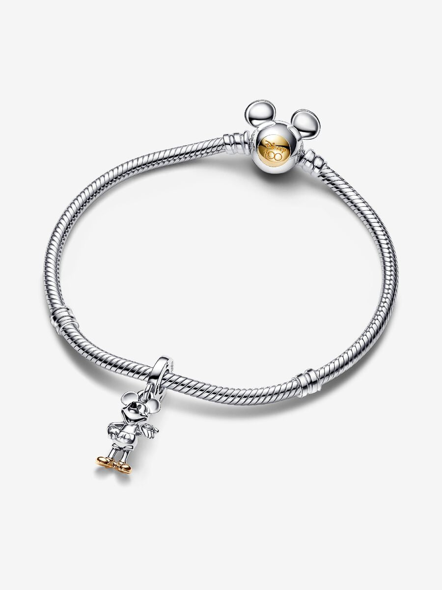 Disney 100th Anniversary Mickey Mouse Lab-grown Diamond Dangle Charm