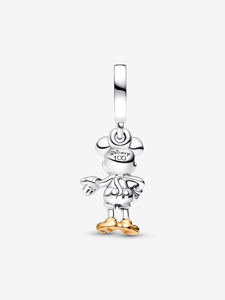 Disney 100th Anniversary Mickey Mouse Lab-grown Diamond Dangle Charm