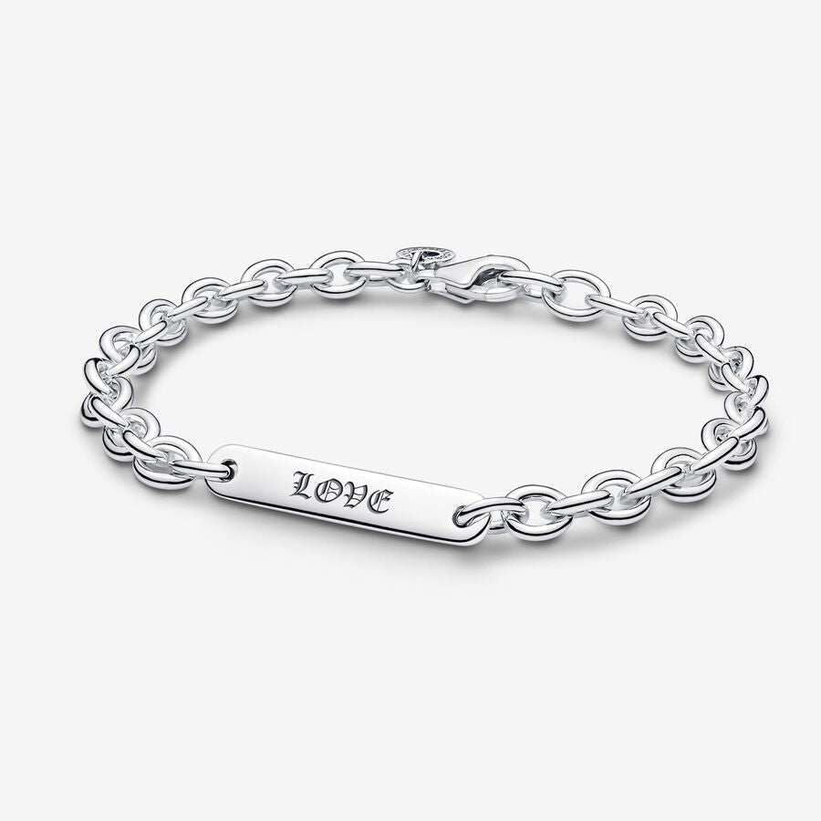 Engravable Bar Link Bracelet