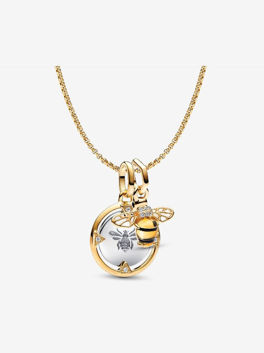 Keeper of the Bees Charm Necklace Set