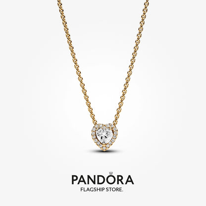 Pandora Sparkling Elevated Heart Necklace Gift Set - 45CM
